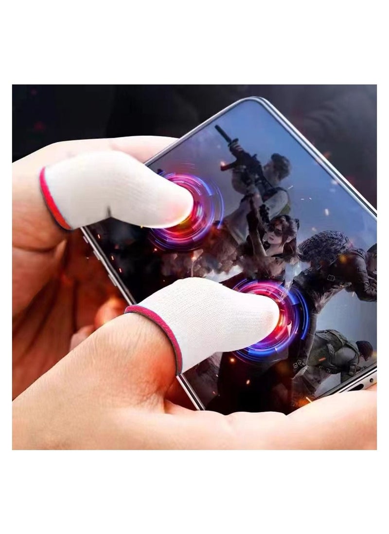 VILILY - 2 Piece Mobile Gaming Finger Sleeve Red/ White - Image 1