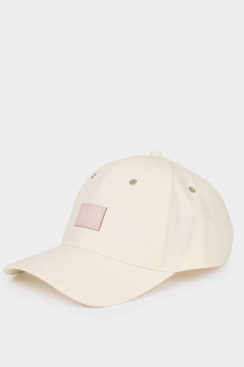 ديفاكتو Man Cotton Label Print Cap