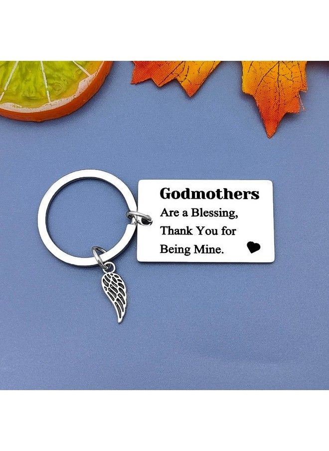 Jielahua - Godparent Gifts From Godchild Godmother/Godfather Keychain Set Thank You Gifts Baptism Gifts For Godparents Christening Gift Godparents Announcement Gifts First Communion Gifts - Image 1