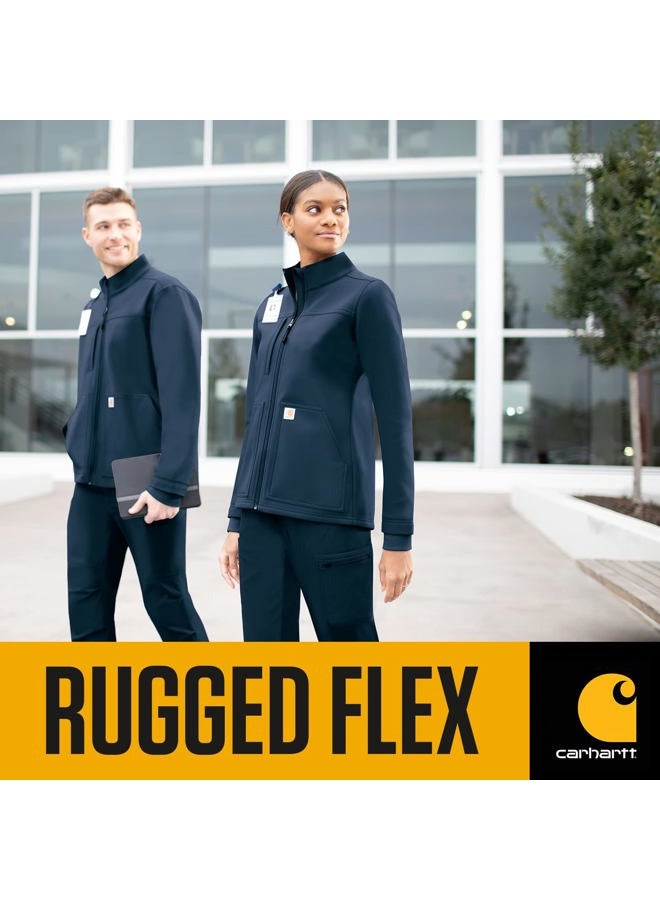 carhartt Men's Rugged Flex Modern Fit Fluid Resistant Bonded Fleece Jacket, Pewter, XL - Image 5