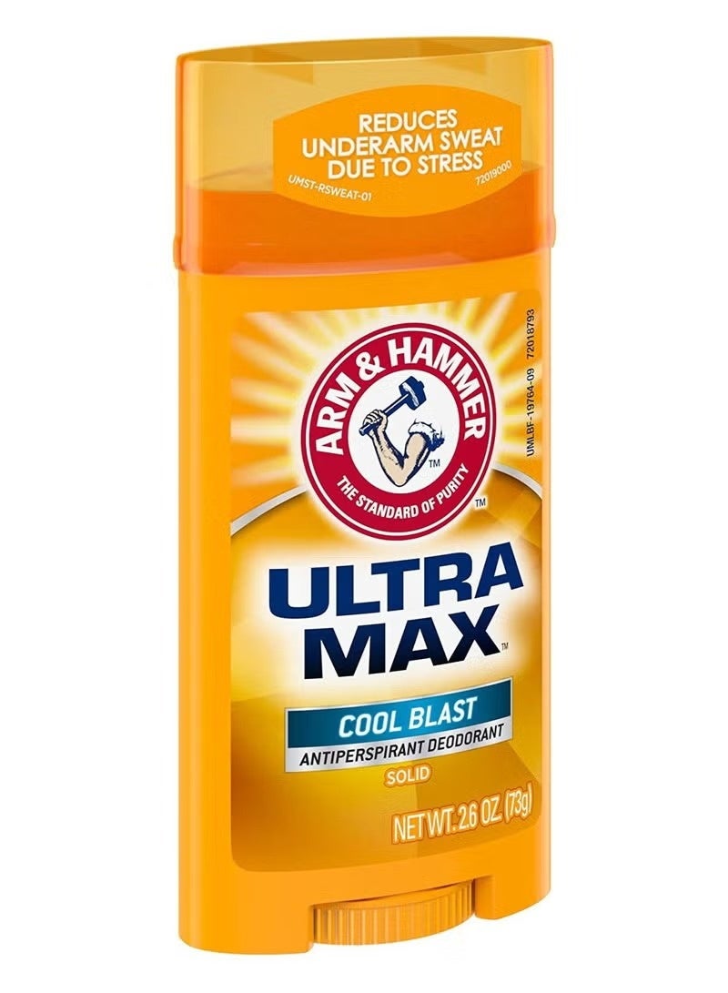 Arm & Hammer Ultramax Cool Blast Antiperspirant Deodorant Stick  73g - Image 3
