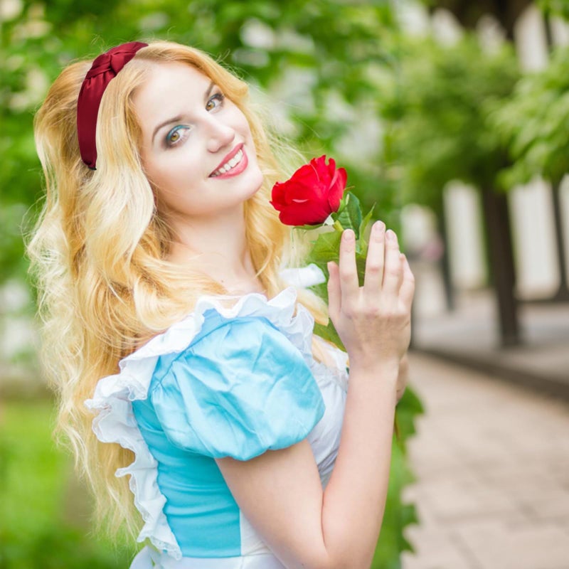 4 Pieces Headbands for Women Boho Wide Knot Hair Band Elastic Hair Hoop Plain Elastic Head Wrap Vintage Style Fabric Hair Band Accessories for Women and Girls - Image 2