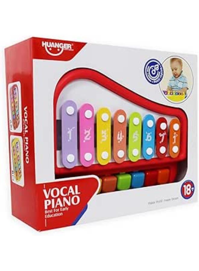 إكسيليفون وبيانو 2*1 للأطفال - متعدد الألوان