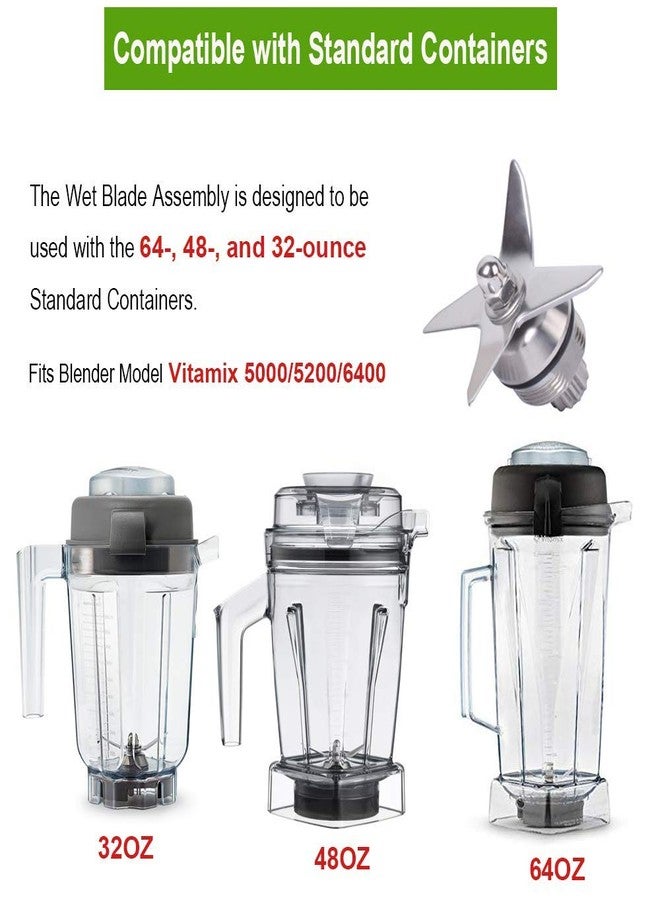 Swess Blade Assembly with Drive Socket Kit Blender Replacement Parts for 1151 1152 Wet Blade Fit 5200 - Image 5