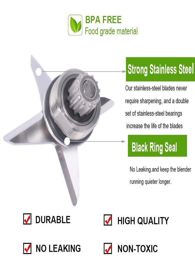 Swess Blade Assembly with Drive Socket Kit Blender Replacement Parts for 1151 1152 Wet Blade Fit 5200 - Image 3