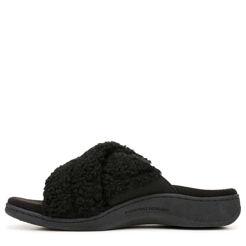 Vionic Women's Relax II Slipper Black Fabric - Image 2