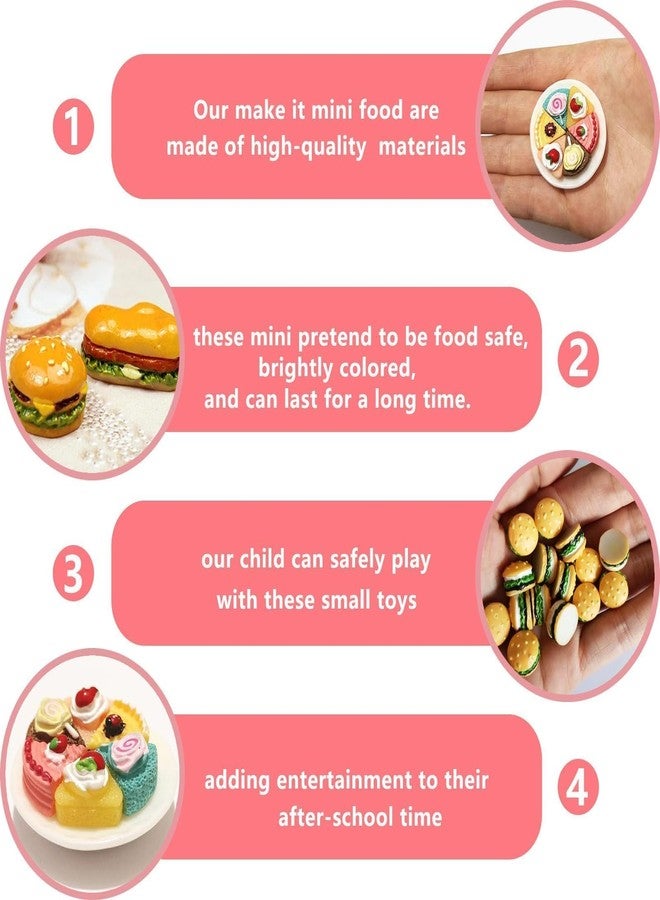 BCNJEPIN 80PCS Miniature Toys with Mini Shelves Mini Kitchen Set & Small Decorative Items for Shelves Toy & Decor Items for Miniature House Decor Toys for Kids Enhance Hands - Image 3