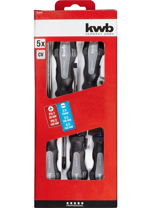 kwb Screwdriver Set 5 Pieces 49665205  - Image 2