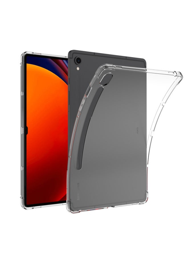 S9 Tablet Protective Case Transparent Corners Airbag Anti-fall Ultra Soft Shell A9plus Fe Tablet Protective Cover-Color:Transparent (with Bracket)-Applicable Model:Tab S9 11(X710/X716) - Image 2