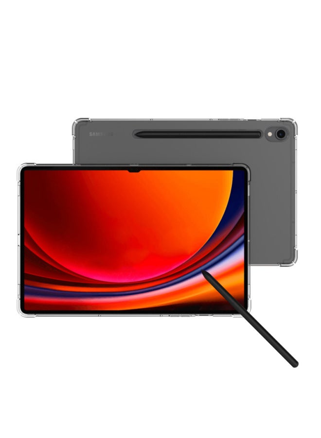 S9 Tablet Protective Case Transparent Corners Airbag Anti-fall Ultra Soft Shell A9plus Fe Tablet Protective Cover-Color:Transparent (with Bracket)-Applicable Model:Tab S9 11(X710/X716) - Image 4
