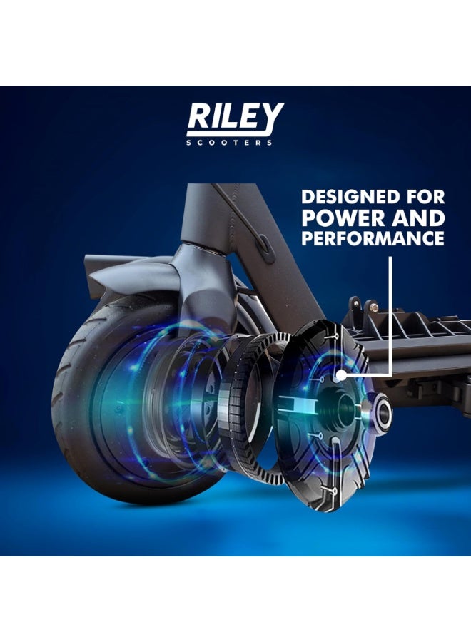 Riley RSX Plus Electric Scooter – Foldable, Lightweight, 350W Motor, 25km Range, 3 Speed Modes, 8.5" Tires, LCD Display - Image 5