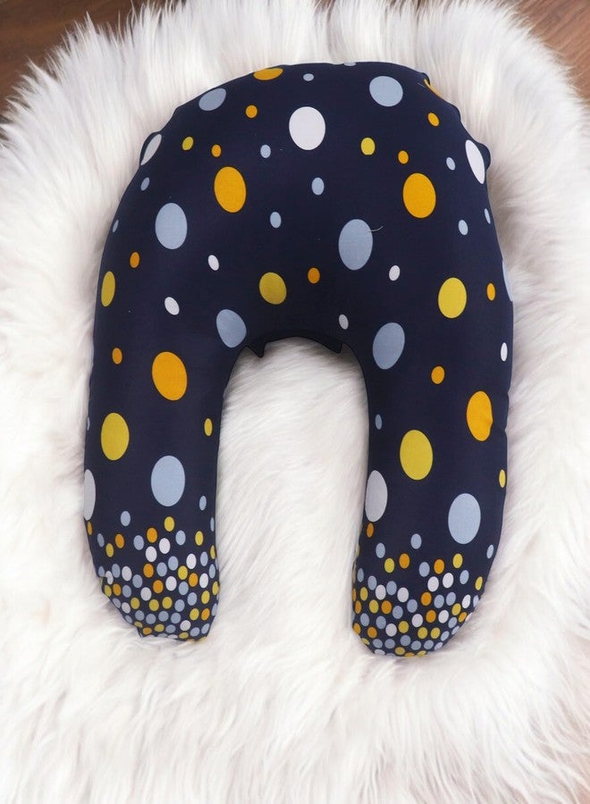 Kradyl Kroft 5in1 Baby Feeding Pillow with 100% Cotton Removable Cover | Breastfeeding Pillow | Nursing Pillow with Belt and Hoop (Magic Polka) - Image 2