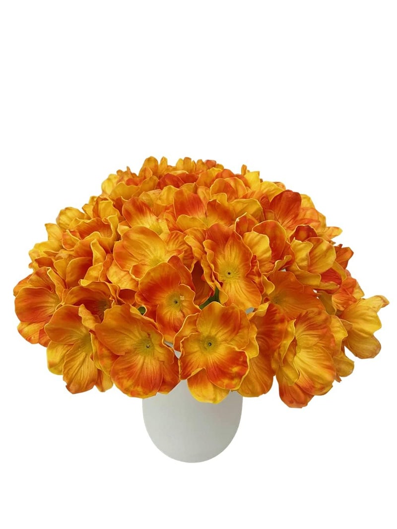 LebriTamFa 10 PCS High Quaulity Fresh Artificial Mini Real Touch PU/Latex Corn Poppies Decorative Silk Fake Artificial Poppy Flowers for Wedding Holiday Bridal Bouquet Home Party Decor (Orange) - Image 5