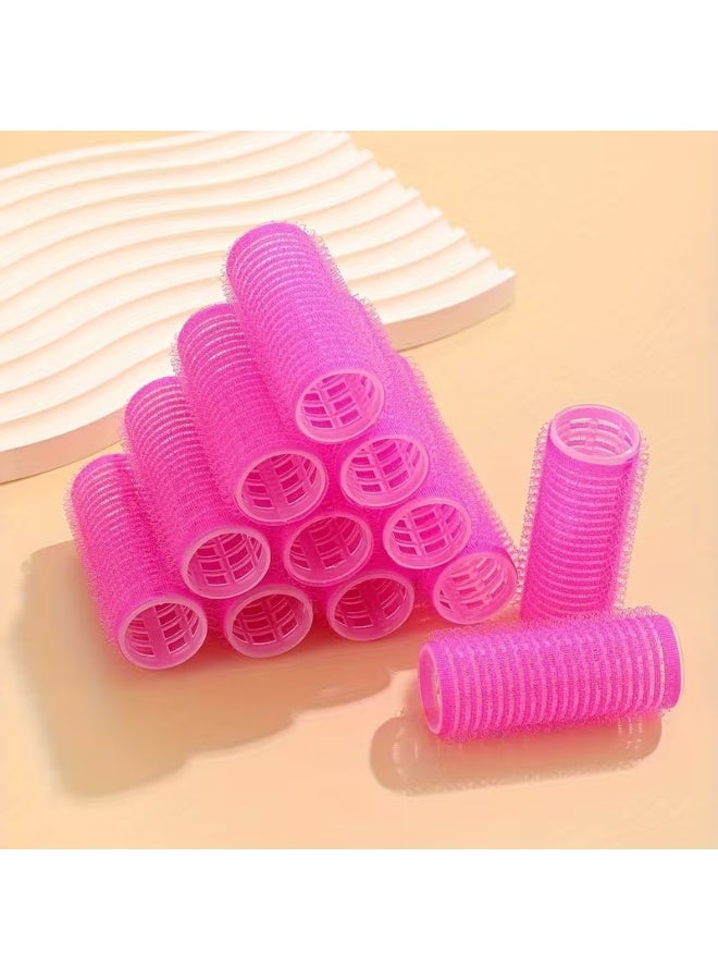 Rozino 12 Pcs Self Grip Hair Curlers Rollers, Self Holding DIY Hair Styling Tools - Image 5