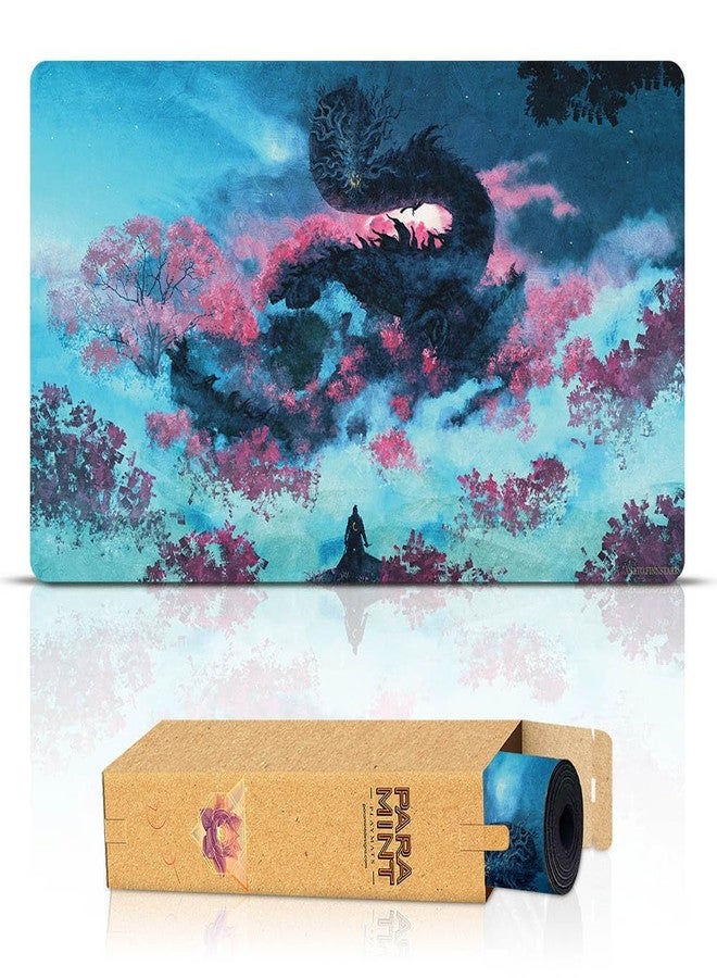 Paramint Sekiro vs. The Black Star (Stitched) - MTG Playmat by Anato Finnstark, Sekiro - Compatible with Magic The Gathering Playmat - Play MTG, YuGiOh, TCG - Play Mat Art Designs & Accessories - Image 1
