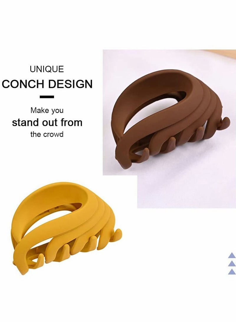 Excefore Hair Clips, 6 Pcs Medium Hair Claw Clips for Women Girl Kids, 2.6 inch Non Slip Flower Clips Decorative Matte Hair Clamps for Fine Hair and Thick Hair Strong Hold Jaw Clip,Hair Styling Accessories - Image 5