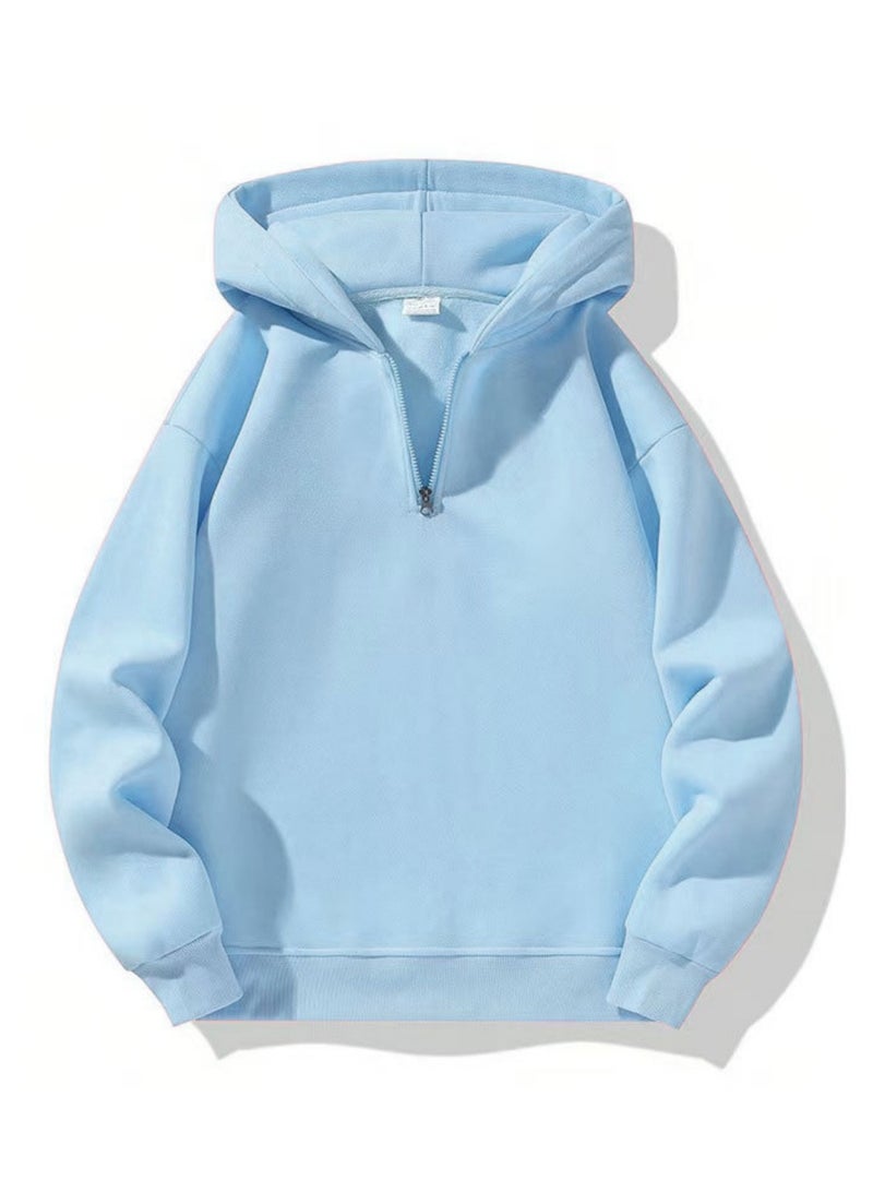 KUYING Casual Zipper Hoodie Loose Sports Hoodie  - Image 1