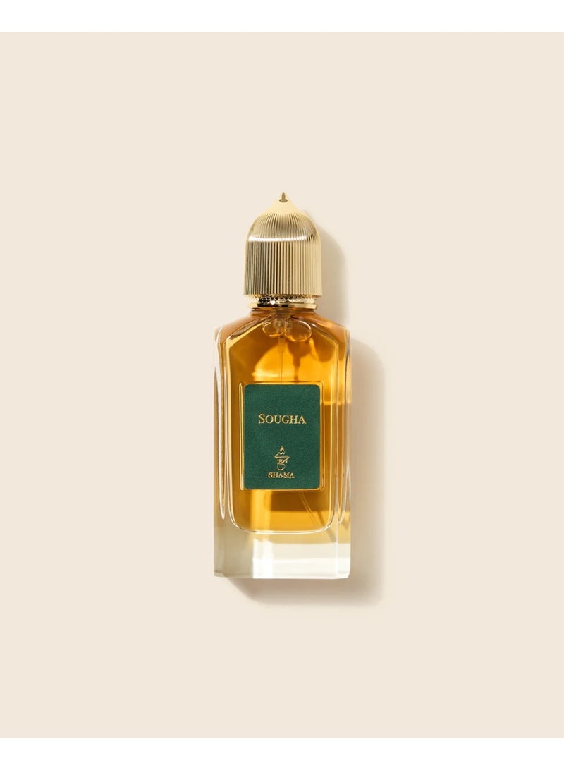 Shama Sougha Eau De Parfum 50 ML,Unisex Fresh and Bold with Pink Pepper, Nutmeg, Oud and Patchouli