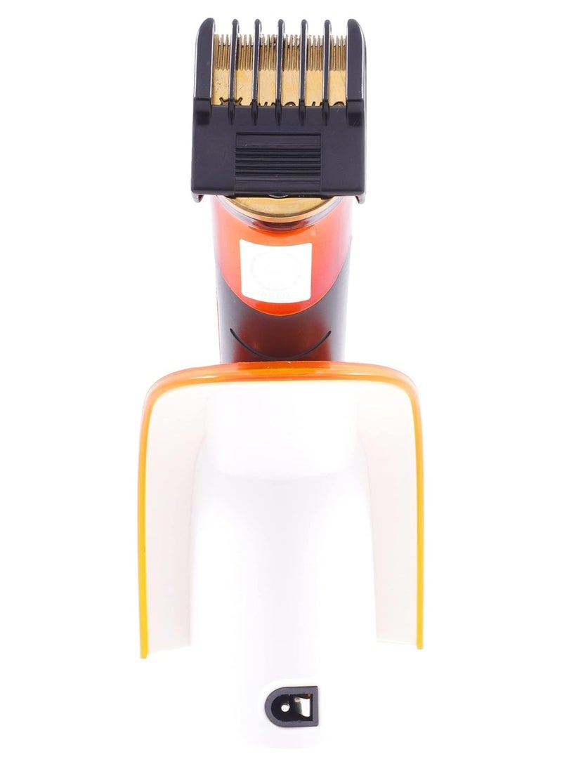 DINGLING Professional Trimmer Dingling Rf-607 Hair Clipper Cordless Orange/Black/Silver - Image 2