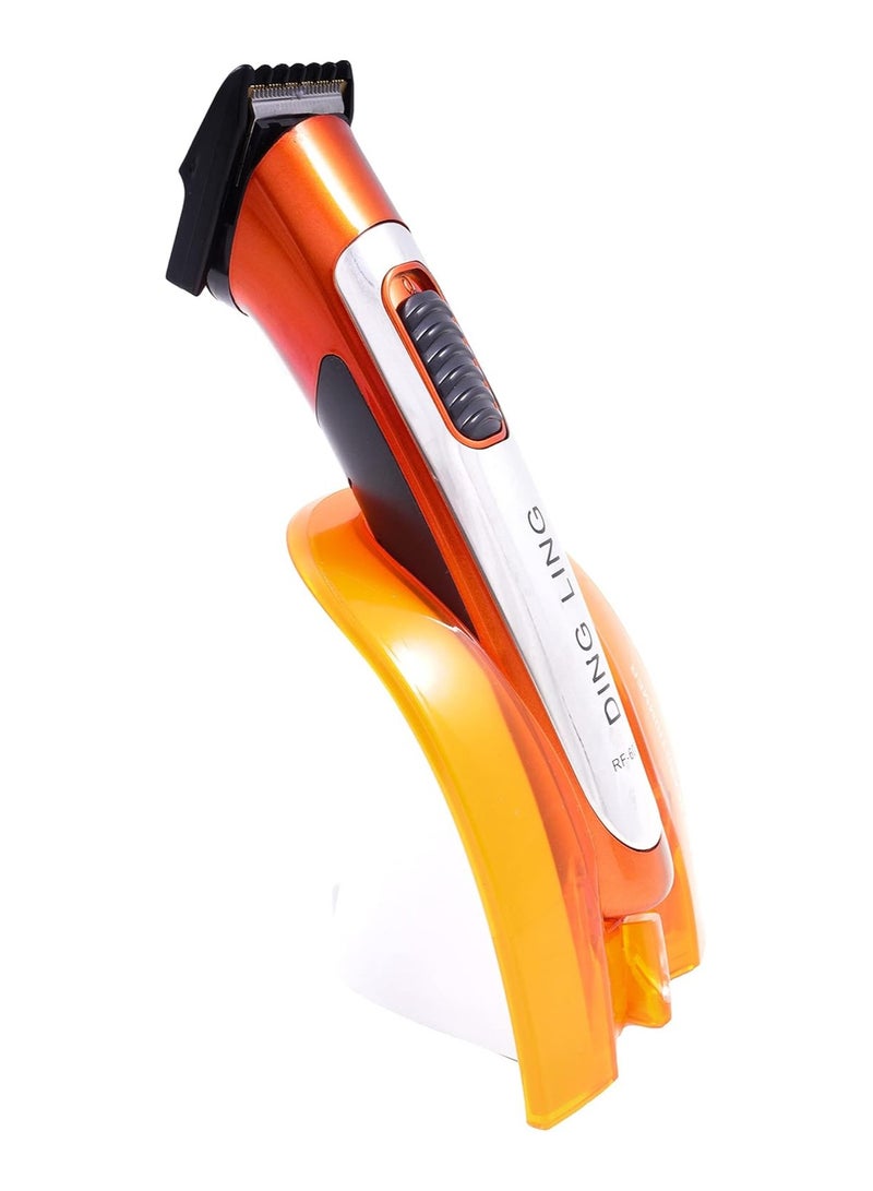 DINGLING Professional Trimmer Dingling Rf-607 Hair Clipper Cordless Orange/Black/Silver - Image 3