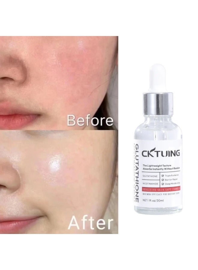 CKTUING Glutathione Niacinamide Serum 30ml – Dark Spot Corrector & Skin Whitening Essence for Face & Body – Anti-Aging Retinol Anti-Wrinkle, Hydrating Glow Serum - 30ml - Image 2