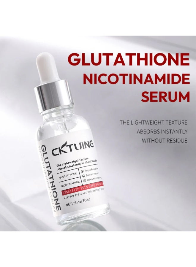 CKTUING Glutathione Niacinamide Serum 30ml – Dark Spot Corrector & Skin Whitening Essence for Face & Body – Anti-Aging Retinol Anti-Wrinkle, Hydrating Glow Serum - 30ml - Image 3