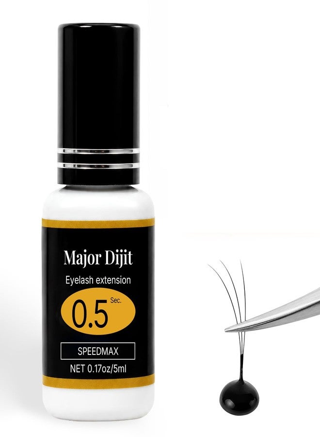 MAJOR DIJIT Eyelash Extension Glue 0.5 Sec Drying time Retention 4-5 Weeks Lash Tech Supplies (0.17 Fl Oz) - Image 1