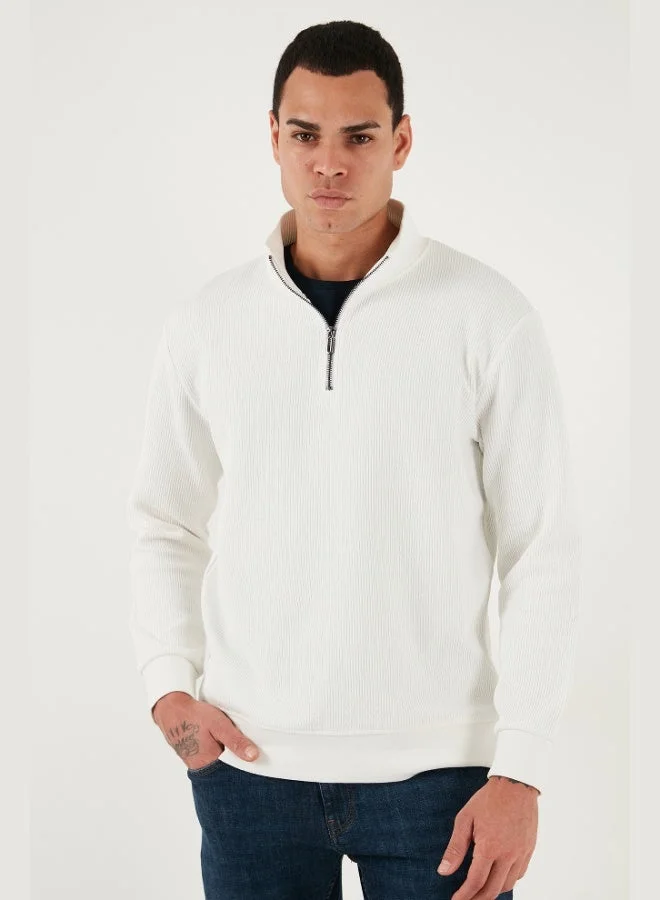 Buratti  Buratti Cotton Regular Fit Half Zipper Stand Collar 2-Pack Sweat Men's SWEAT 5905716S2 for Men | Best Price UAE