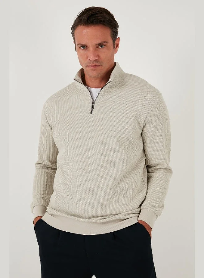 Buratti Cotton Regular Fit Half Zipper Stand Collar 2-Pack Sweat Men's SWEAT 5905716S2