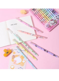 Sanrio 12 PCS Cartoon Sanrio Kuromi Ballpoint Pens, Anime Gel Ink Pen Black 0.5mm Melody Gifts - Kawaii Office School Supplies Set for Kid Teen Girls Students  - Image 2