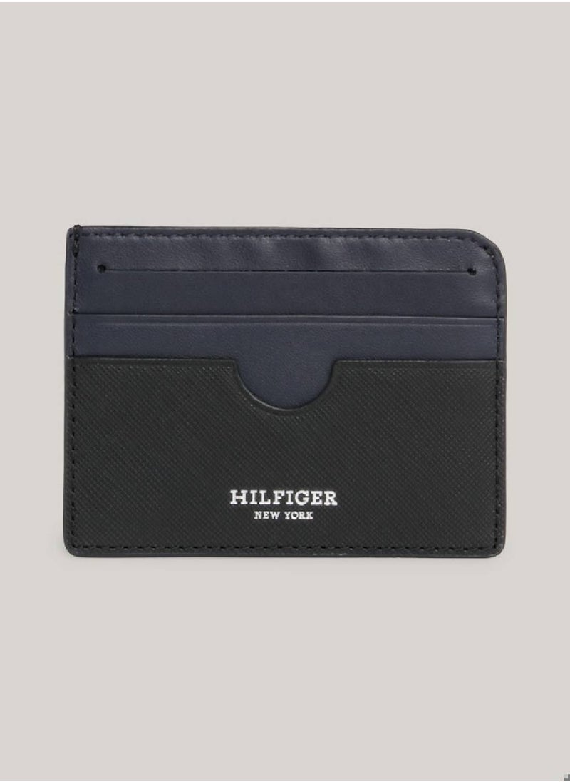Men's Leather Logo Credit Card Holder -  Saffiano leather, Black - pzsku/Z6F9767346E1153208E39Z/45/_/1727355390/1ecd4b66-2f0c-4a90-9cf4-a3cc53af6575