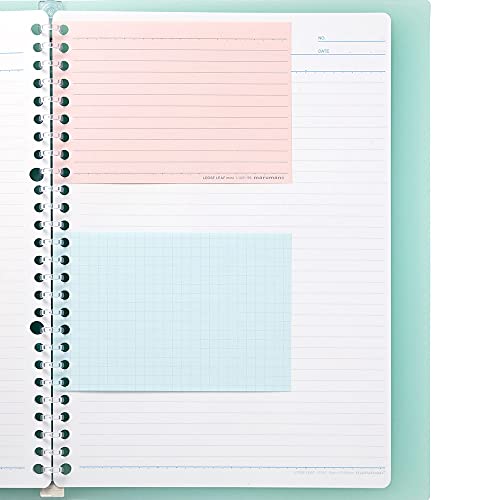 Maruman Loose Leaf Paper B7 Mini 6mm Ruled 9 Holes 3 Colors(Pink Yellow Blue) 90 Sheets (L1431-99) x 2 - Image 5