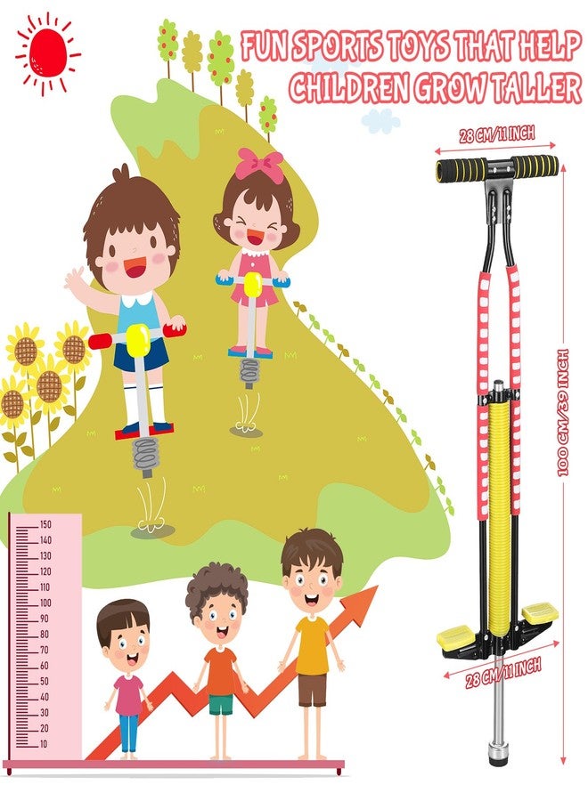 Leitee 2 Pcs Pogo Stick, Suitable for 80-160 Lbs, Soft Foam Jump Stick, Easy Grip Handles, for Beginners Teens Adults Outdoor Exercise Body Balance Keep Healthy(Blue, Red) - Image 3