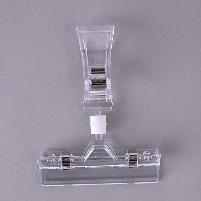 25pcs Double-head Universal Price Tag Holders Clips for Supermarket Shelf Sign Display, Adjustable Label Clamps for Retail Merchandising - Image 4