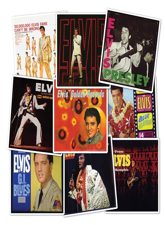 Desert Cactus Elvis Presley Stickers Vinyl Decal Laptop Water Bottle Car Scrapbook Sheet (Type 2) (Version 7) - Image 2