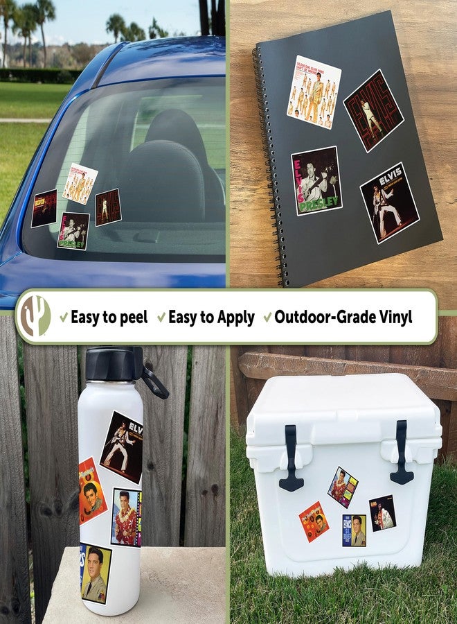 Desert Cactus Elvis Presley Stickers Vinyl Decal Laptop Water Bottle Car Scrapbook Sheet (Type 2) (Version 7) - Image 3