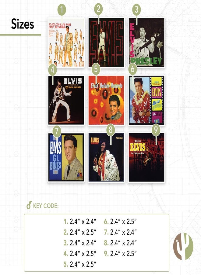 Desert Cactus Elvis Presley Stickers Vinyl Decal Laptop Water Bottle Car Scrapbook Sheet (Type 2) (Version 7) - Image 4
