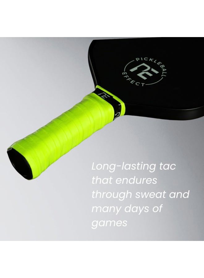 Pickleball Effect Soft Ultra Tac Overgrip, Extra Tacky, Long Lasting Comfort (Neon Lime) - Image 3