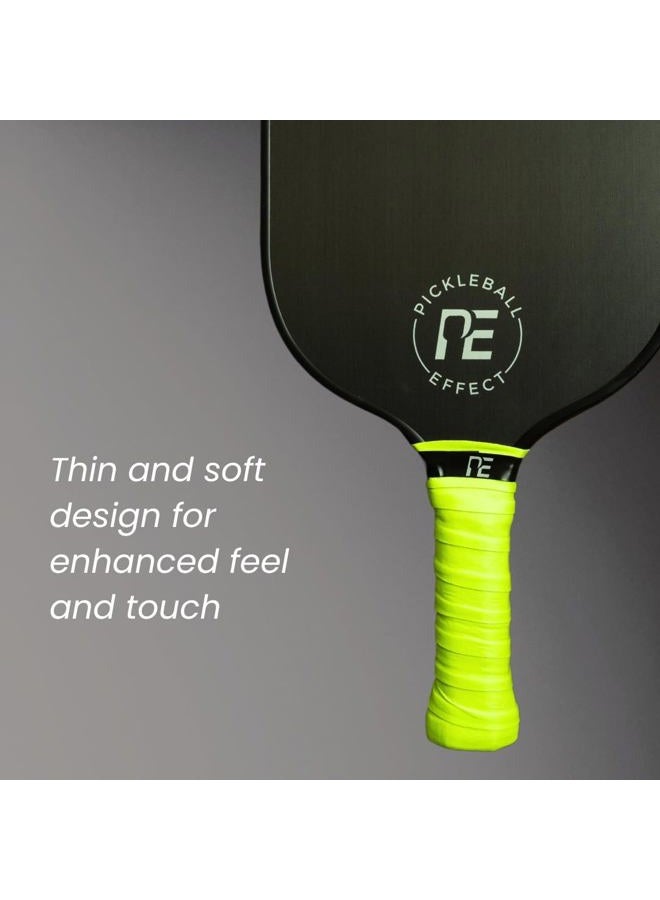 Pickleball Effect Soft Ultra Tac Overgrip, Extra Tacky, Long Lasting Comfort (Neon Lime) - Image 4