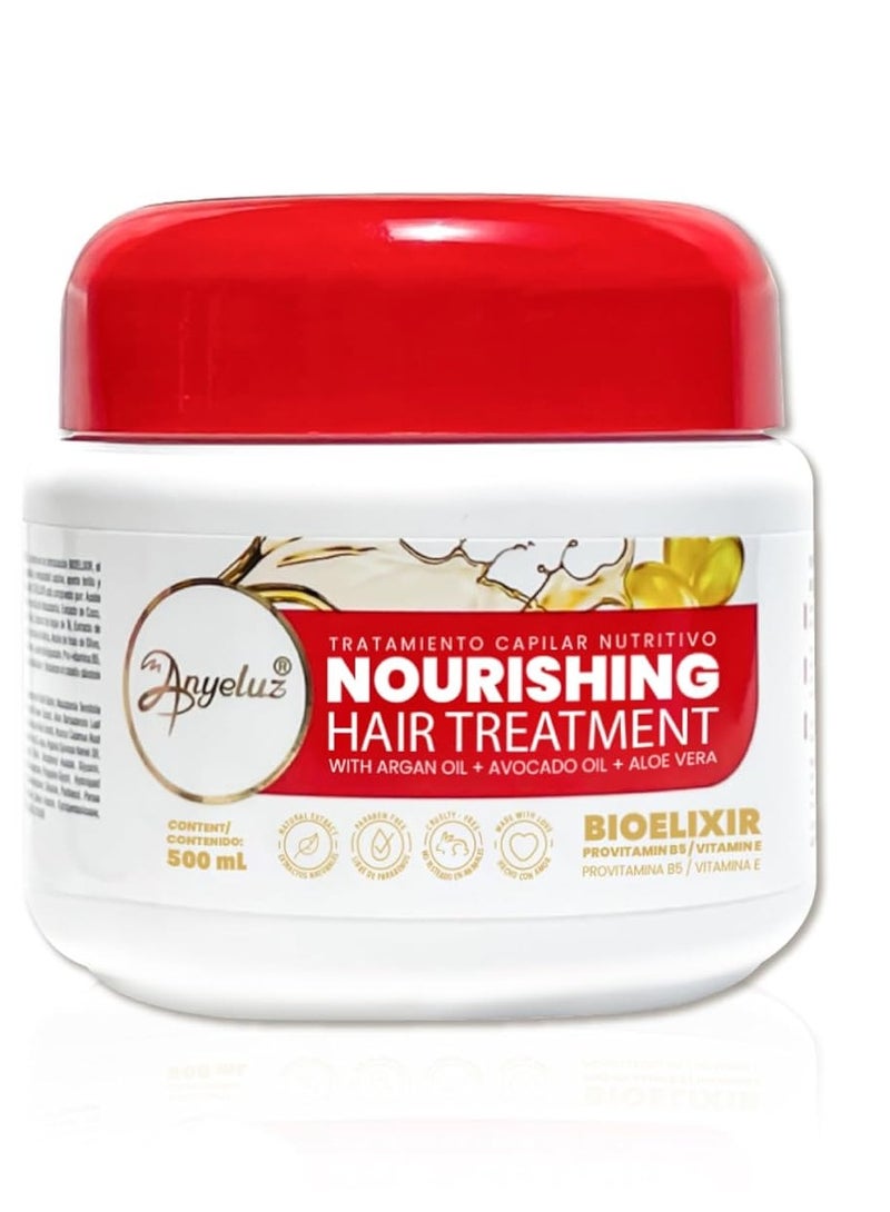 ANYELUZ Anyeluz Nourishing Hair Mask Combats Dryness and Provides Shine, Infused withPro-Vitamin B5 and Organic Blend that Revitalizes Damaged Hair  - Image 1
