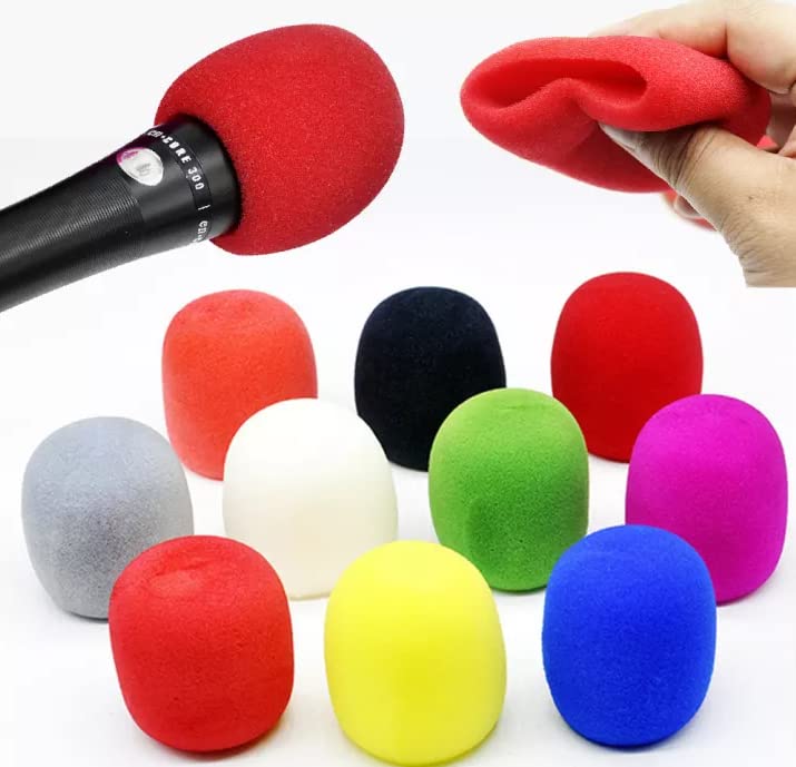 Studio Microphone Foam Mic Shield Cover Mic Foam (5 Pcs) Studio Microphone Foam Mic Shield Cover Mic Foam (Multicolor)