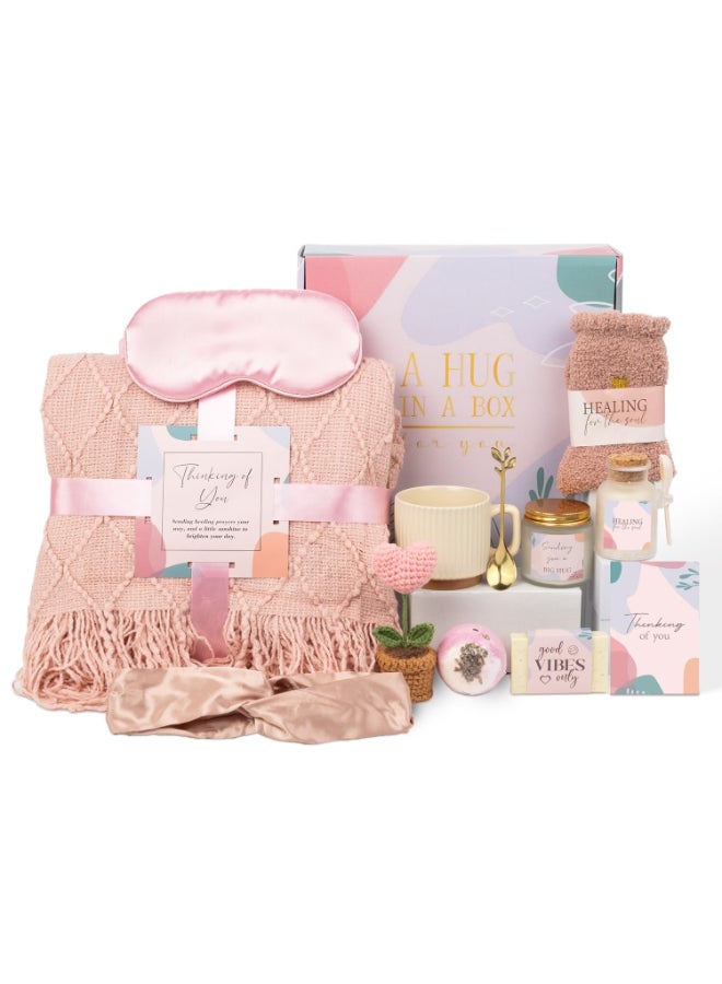 Ithmahco Valentines Day Spa Gifts Care Package for Women Galentines Spa Gift Baskets for Woman Get Well Gifts for Women After Surgery Womens Self Care Thinking of You Gift Relaxation Bath Sets for Woman - Image 2