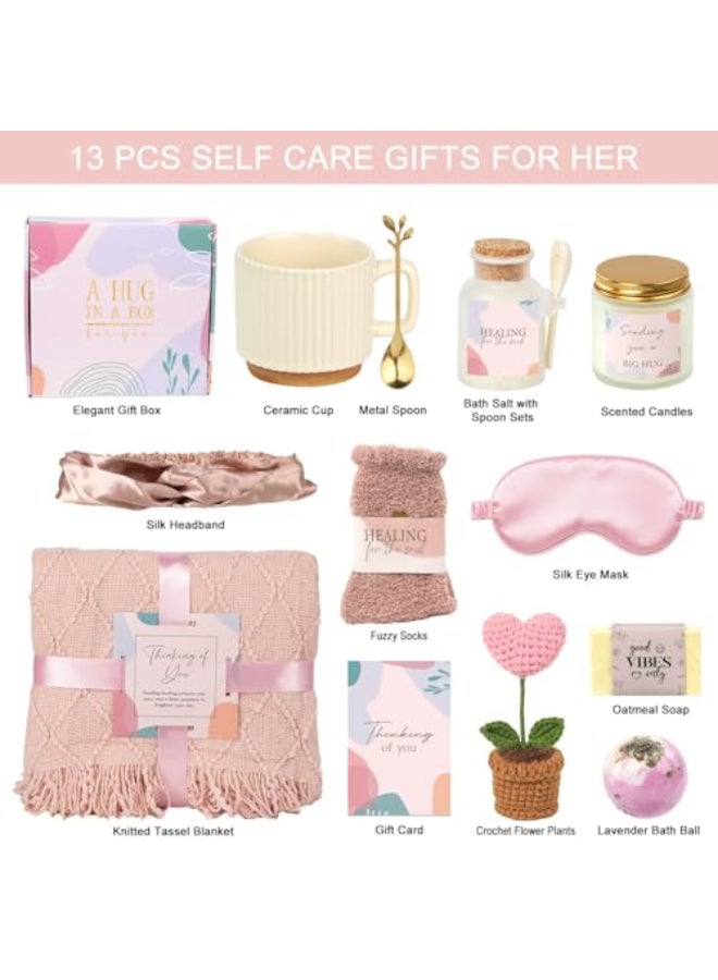 Ithmahco Valentines Day Spa Gifts Care Package for Women Galentines Spa Gift Baskets for Woman Get Well Gifts for Women After Surgery Womens Self Care Thinking of You Gift Relaxation Bath Sets for Woman - Image 3