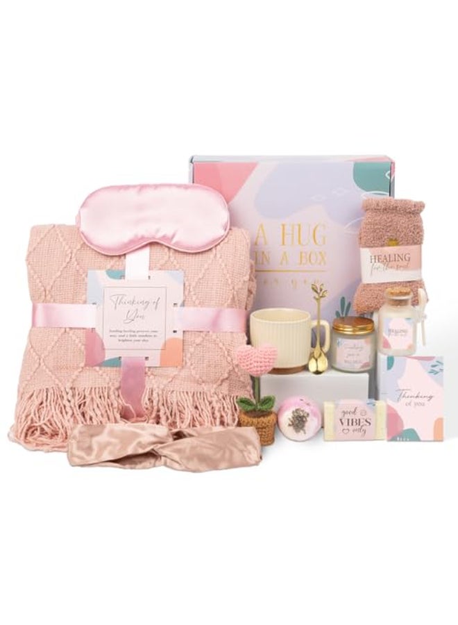 Ithmahco Valentines Day Spa Gifts Care Package for Women Galentines Spa Gift Baskets for Woman Get Well Gifts for Women After Surgery Womens Self Care Thinking of You Gift Relaxation Bath Sets for Woman - Image 1