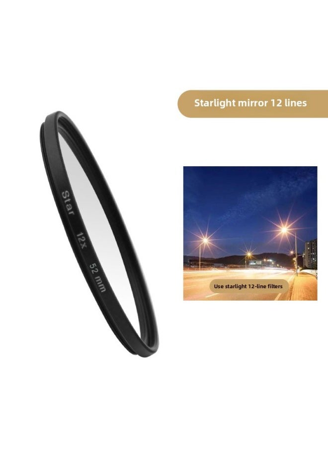 Generic - Luxury Leather Filter Shell For Apple For Iphone 15 Pro Max Photography Lens Package Cpl Filter Lightweight Elegant Style Compatible With 24731020116-Color:12-line Starlight Mirror [52mm]] - Image 1