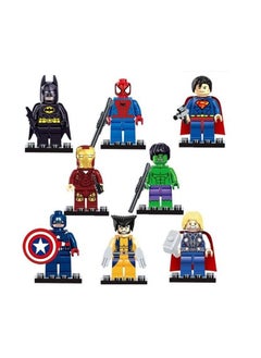 Y&D 8-Piece Avengers And DC Superheroes Mini Figures Playset  - Image 1