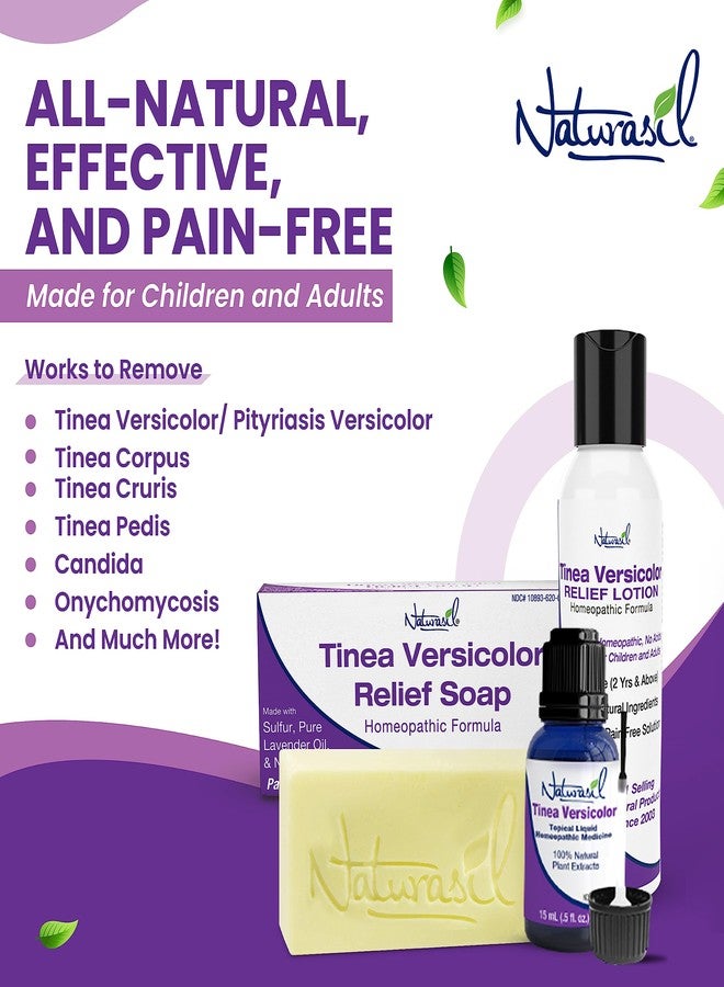 Naturasil لوسيون ناتوراسيل المعتمد على الكبريت لأنواع مختلفة من السعفة وتفاوت لون البشرة | تركيبة نباتية لطيفة ولكن قوية للأطفال والبالغين | عناية مهدئة لجميع أنواع البشرة | 113غ - Image 2