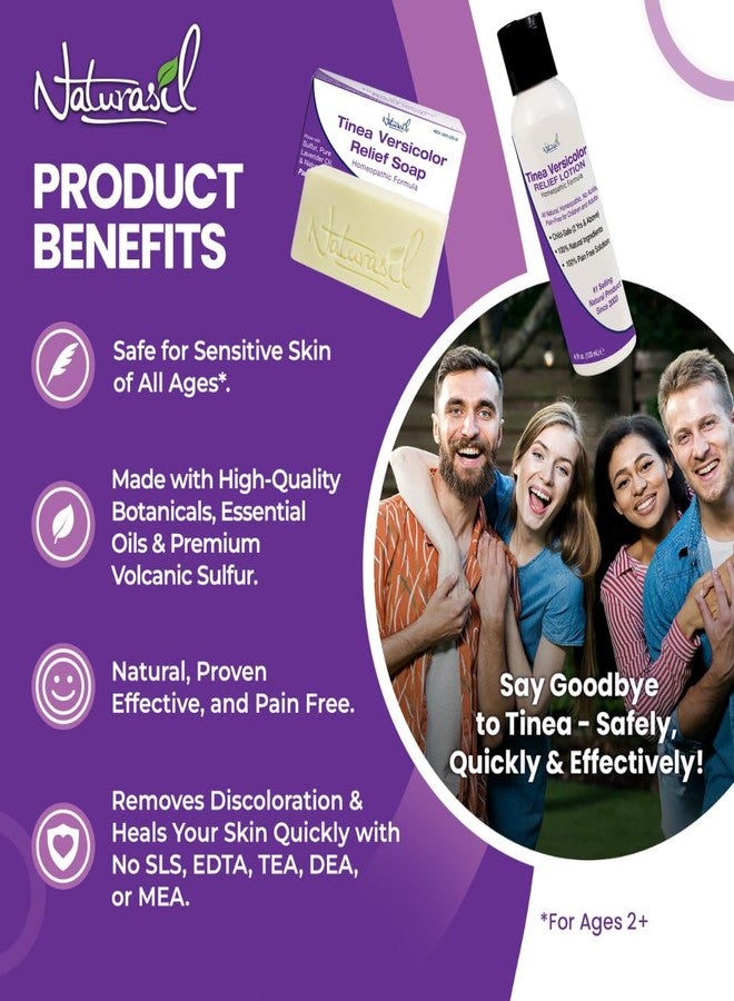 Naturasil لوسيون ناتوراسيل المعتمد على الكبريت لأنواع مختلفة من السعفة وتفاوت لون البشرة | تركيبة نباتية لطيفة ولكن قوية للأطفال والبالغين | عناية مهدئة لجميع أنواع البشرة | 113غ - Image 3