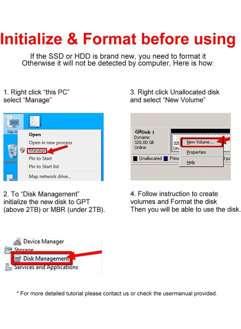 USB 3.0 to SATA Cable, USB to SATA III Hard Drive Adapter for 2.5 Inch SSD & HDD Data Transfer, Support UASP - Image 4