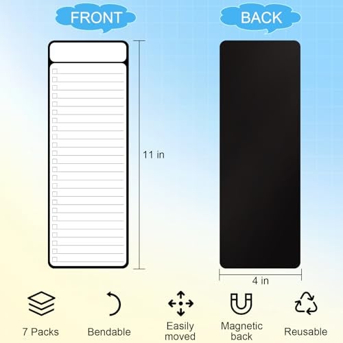 Joyberg 7-Piece Magnetic Dry Erase to-Do List White Board, 4'x11', Multifunctional Weekly Planner, Chore Chart, Dry Erase Planner for Refrigerator - Image 2